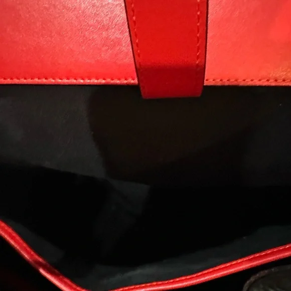 Christian Louboutin Black Studded Backpack with Red Accents - Picture 12 of 13